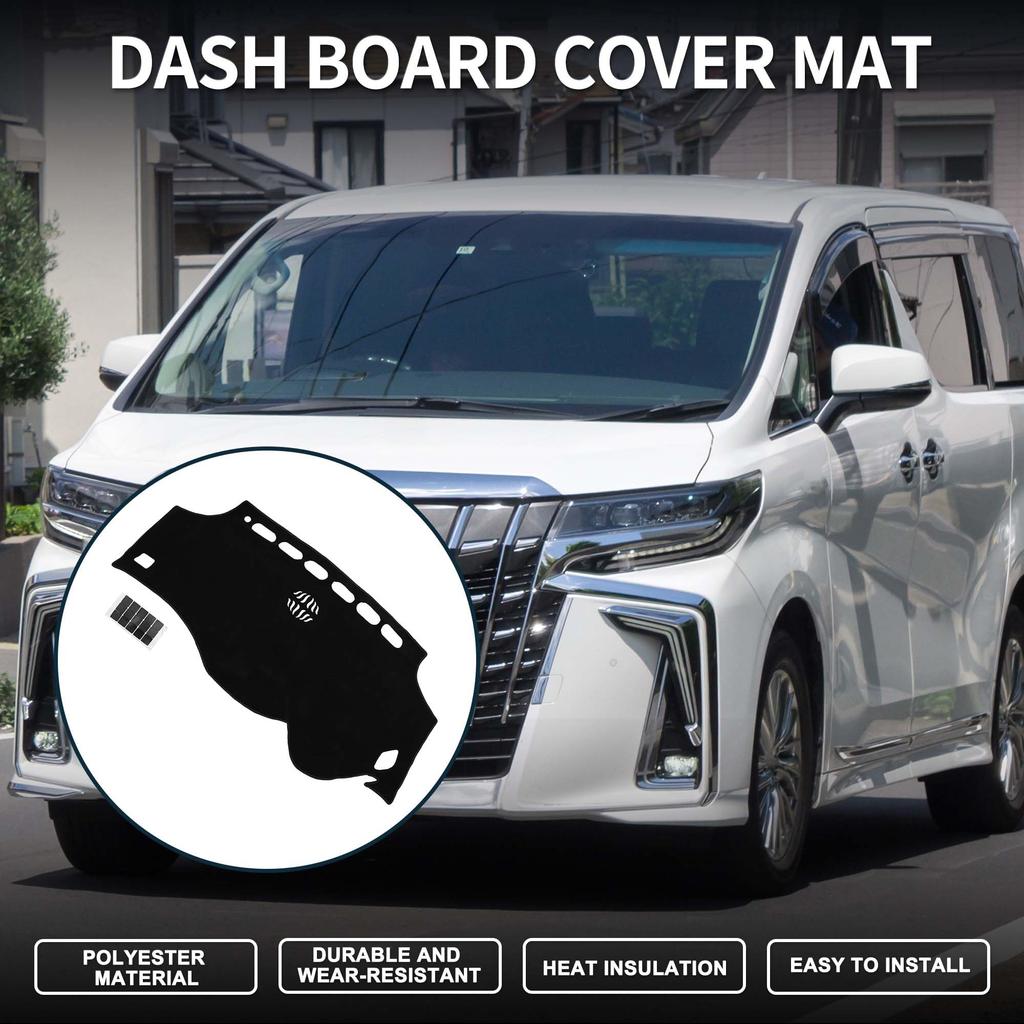 TUCKBOLD Dashboard Mat for Toyota May 2008 January Car Dashboard Protective Interior Sun Polyester Set Alphard/Vellfire (20 Series, ANH20/GGH20, -