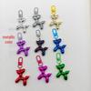 Color-Plated Balloon Dog Acrylic Keychain Pendant