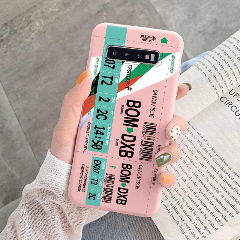 Case For Samsung Galaxy S10 Plus S 10 S10E Cover Cloud Graffiti Illustration Kanagawa Label Silicone Fundas For Samsung S10 S10e