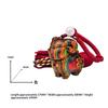 Carved Sandalwood Cute Ram Pendant Wooden Keychain Bag Decor Artistic Craft Creative Style Polished Surface Animal Zodiac