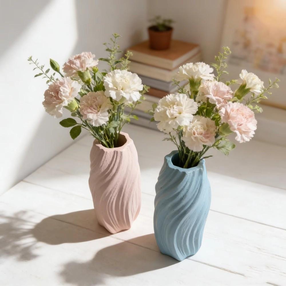 DIY Vase Molds Silicone Wavy Flower Pot Mold Ins Resin Molds  Home Decor