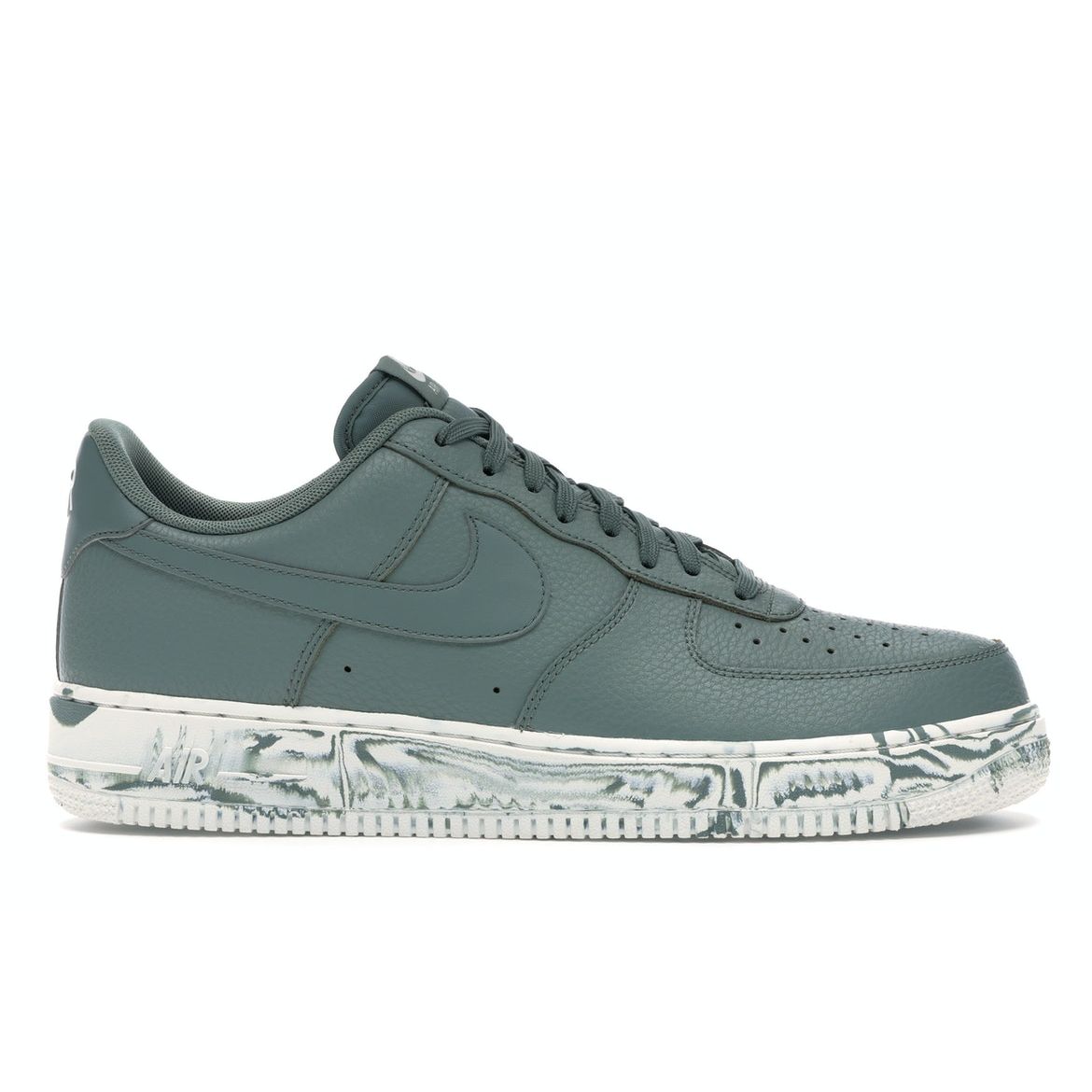 

Мужские кроссовки Nike Air Force 1 07 LV8 Clay Green Marble белые AJ9507-300