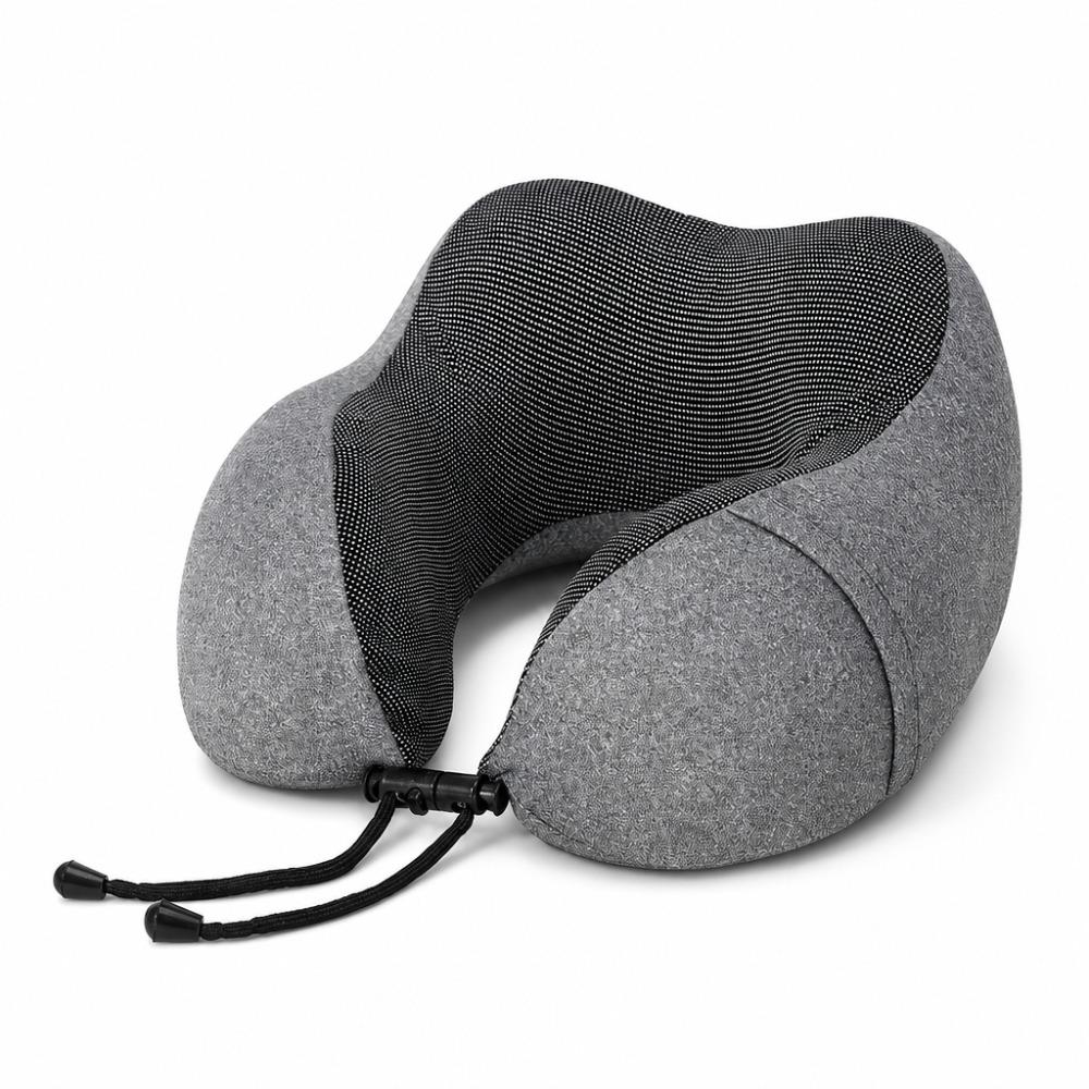 Cationic Cool Feeling U-shaped Pillow, Slow Rebound Memory Foam Neck Support Travel Pillow for Office Nap