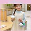 Charming Kids Crossbody Bag Featuring Cartoon Panda And Trendy Chain Design For Daily Use