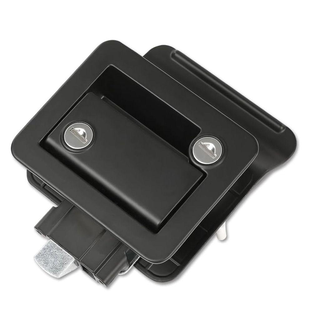 2 Keys Camper Lock Replacement Kit Anti Theft Entry Door Lock Black RV Door Lock  Toolbox
