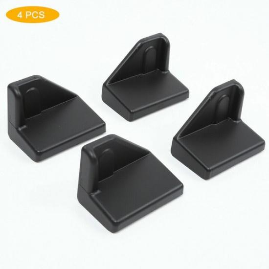 Vorder- und Rücksitzschrauben-Schutzabdeckung Schwarz für Jeep Wrangler JL JT 2018+