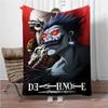 Japanese Anime Blanket DEATH-NOTE Children Warm Soft Blankets for Sofa Bed Cover Blanket Suitable for Birthday Souvenir Gifts