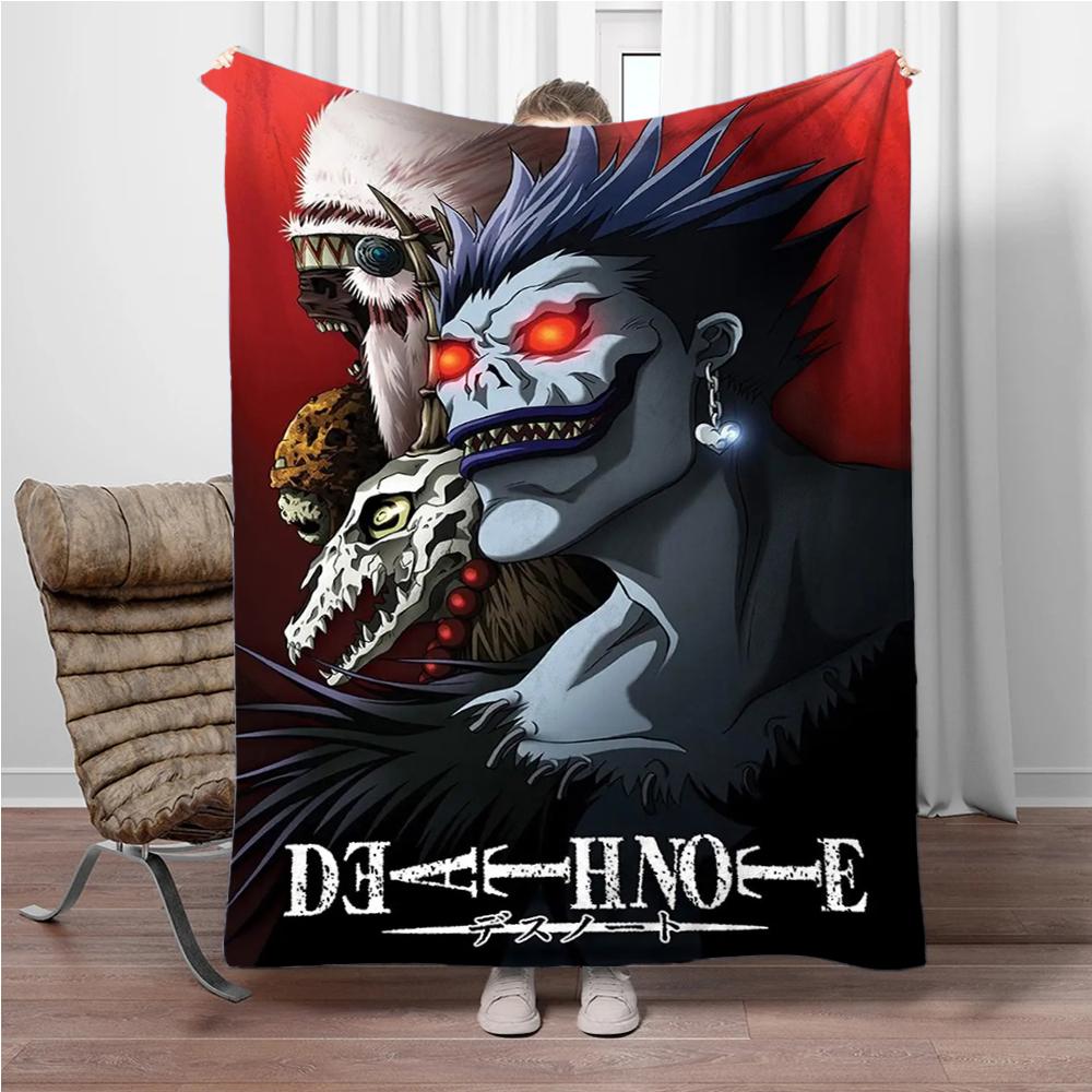 Japanese Anime Blanket DEATH-NOTE Children Warm Soft Blankets for Sofa Bed Cover Blanket Suitable for Birthday Souvenir Gifts