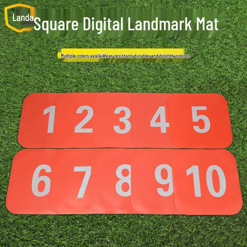 Landa 23cm Numbered Square Sports Training Mat