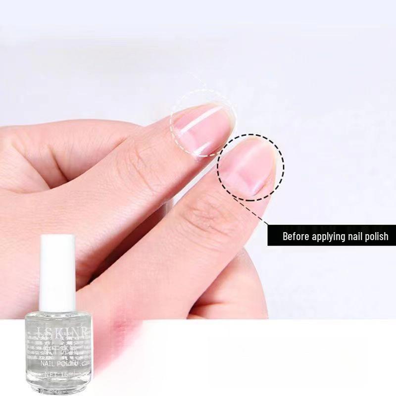 Quick-Drying Nail Polish Set: Calcium Base, Nutrient-Rich Oil, Top Coat & Brightening Protection