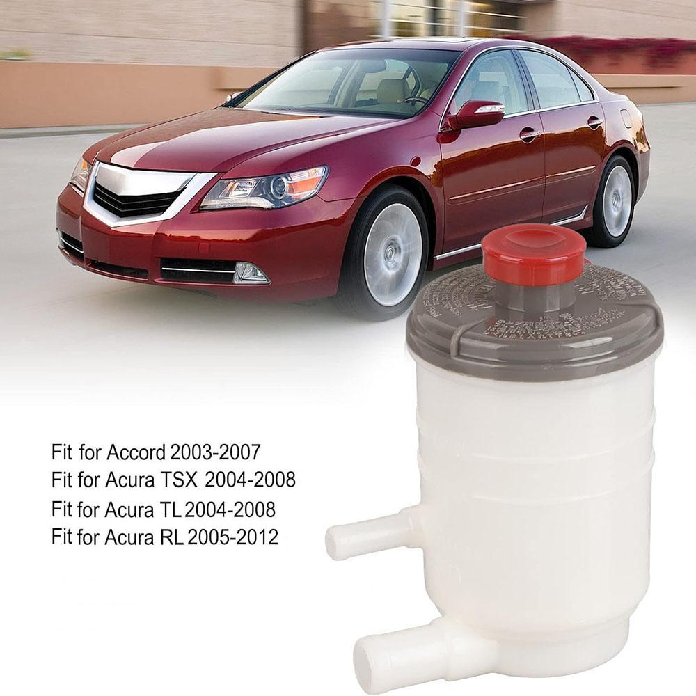For Honda Accord 2003-2007 53701-SDA-A01 Power Steering Pump Reservoir White 1Pc