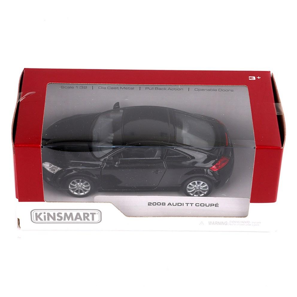 Kinsmart 2008 TT Coupe Diecast Car Model KT5335, Black, 1 pc