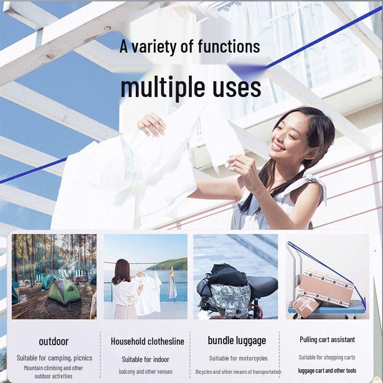 Gancho retrátil para interior de carro e Tira para secar roupas