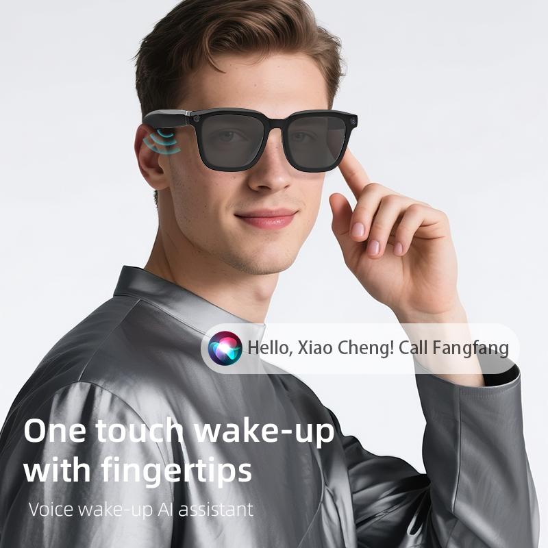 Neue Unisex KI-Smart-Brille 4K HD 800MP Kamera Video Outdoor Sportsonnenbrille KI Chat GPT Übersetzung Aufnahme Bluetooth Anruf Brille Wasserdicht