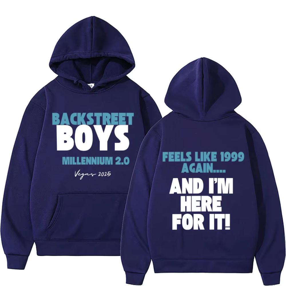 Rock Brand Backstreet Boys Millennium To Vegas Tour Hoodie Men Women Fashion Pop Music Pullover Man Casual Hoodies