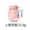 6Pcs/set Creative Cute Study Piggy Doll Miniatures Resin Animal Ornaments DIY Fairy Garden Decoration Micro Landscape