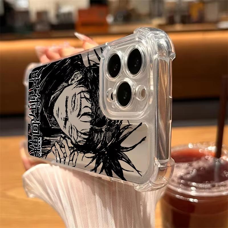 Jujutsu Kaisen Clear Phone Case For iPhone 17 Air 16 e 15 14 13 12 11 Pro Max Plus Mini SE 2020 2022 Soft Shockproof Cover Choso