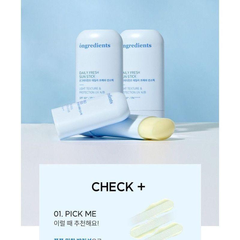 ongredients - Daily Fresh Sun Stick