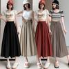 Ice Silk Fashionable Dress Pants for Women Summer New High Waisted Loose Casual Wide Leg Cropped Pants