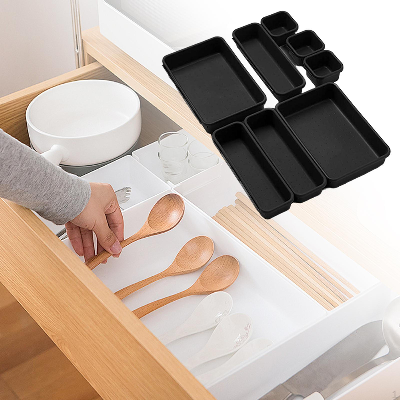 

Набор органайзеров для эффективного хранения чёрный