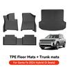 YZ For Hyundai Casper Elantra Ioniq 6 Kona Nexo Palisade Sonata Venue Car Trunk Mat Luggage Mat  TPE LHD Set Floor Liner Mat