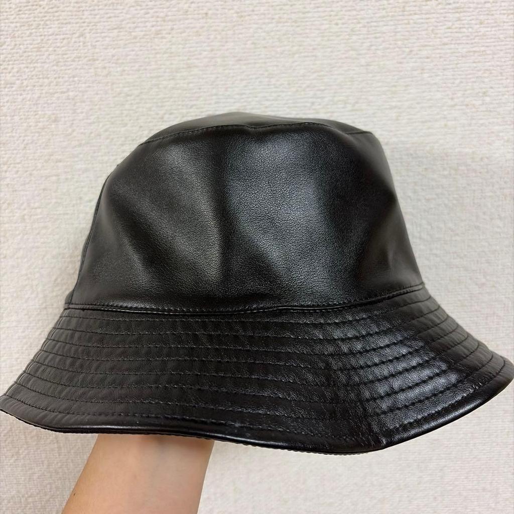 Used KANGOL Faux Leather Bucket Hat