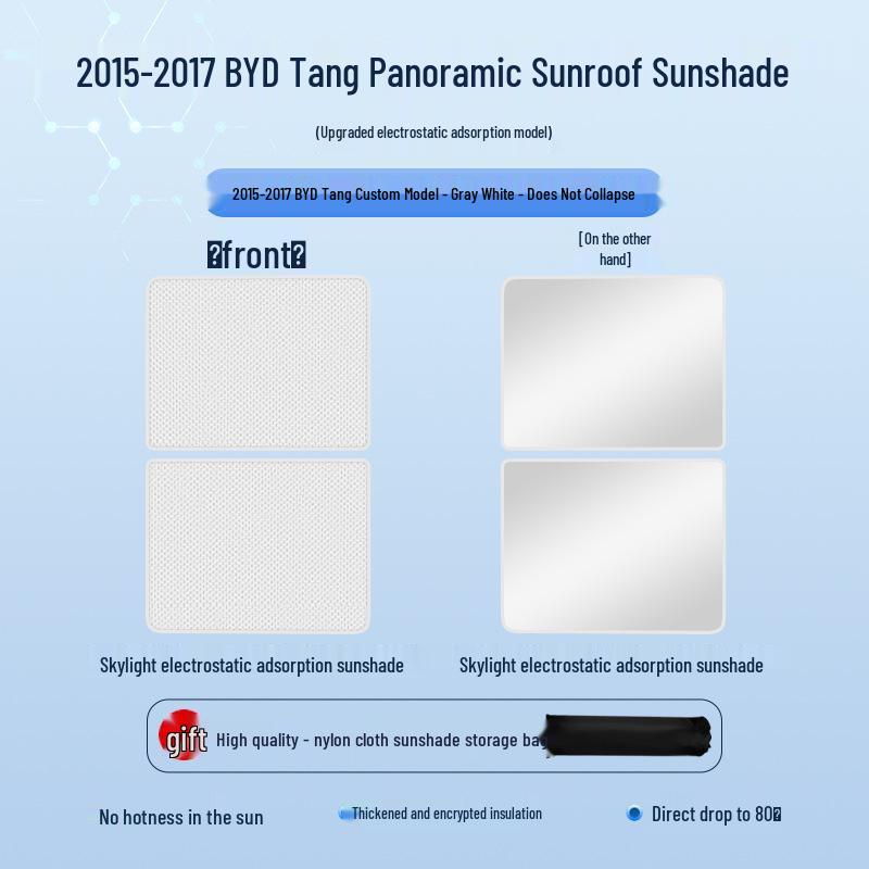 BYD Seal Tang Han Suede Heat Insulation Sunroof Shade