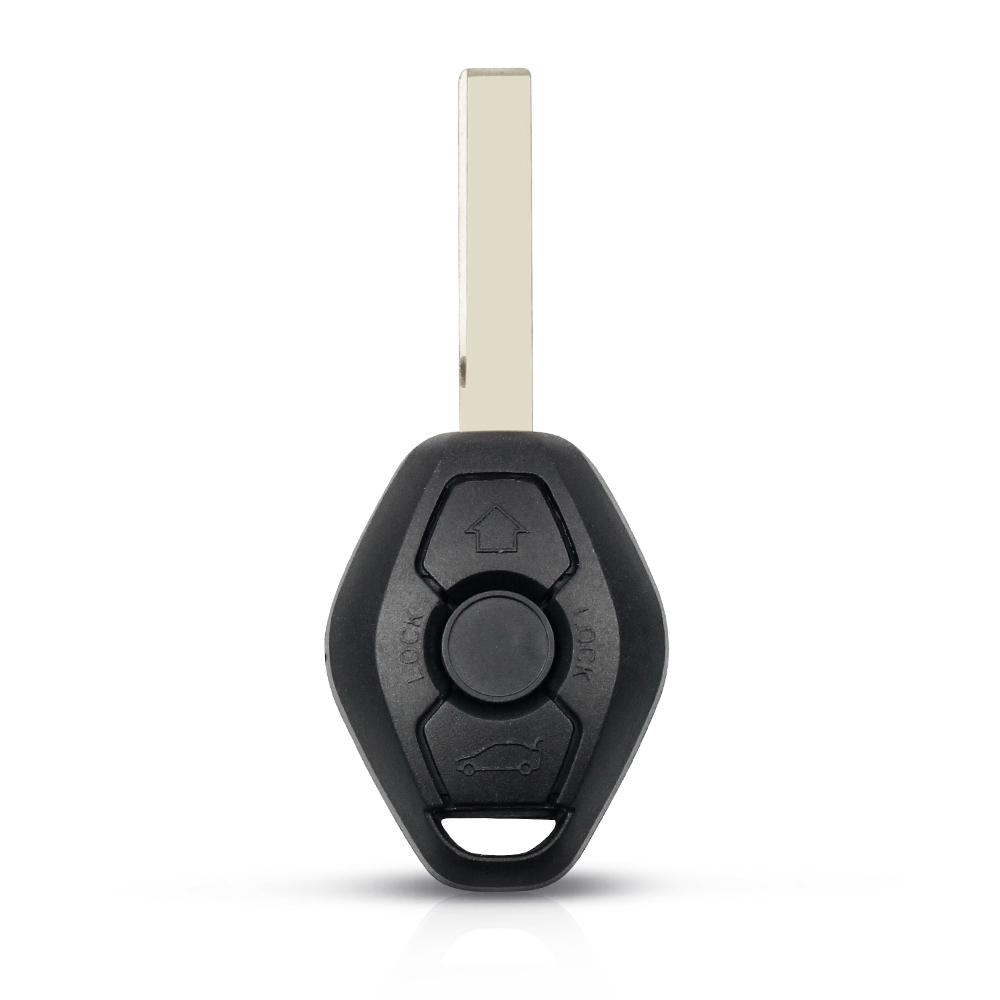 KEYYOU 10X Remote Control Car Key Shell 3 Buttons For BMW 1 3 5 6 7 Series X3 X5 Z3 Z4 Replacement Fob Case Cover Keyless Entry