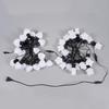 Solar Waterproof LED Heart & Star String Lights for Outdoor Camping & Tent Decoration