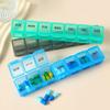1/2/3PCS 7 Grids Portable Pill and Vitamin Tablet Packaging Boxs Travel and Business Medicine Storage Box One Week Medication Box