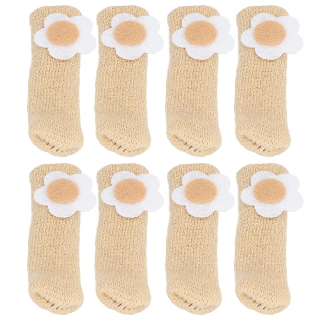 25Pcs Furniture Leg Cover Foot Cover Mat Floor Protector Double Layer Knitted Set Kit