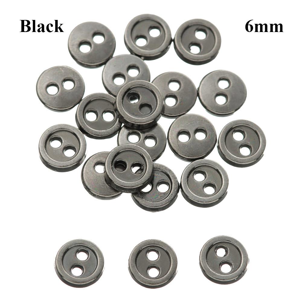 20Pz Bottoni Metallici per Bambole per Cucire Vestiti per Bambole Accessori Bottoni Rotondi Mini 3/4/5/6mm Per Fibbie Vestiti per Bambole Fai da Te 1/12 1/6