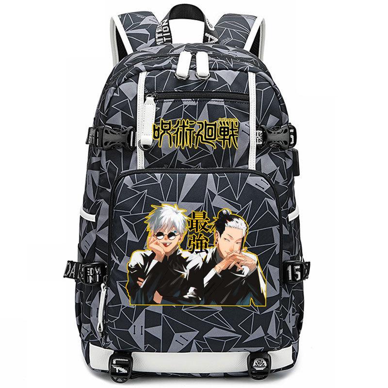 Bag Anime Peripheral Five Wushu Second Dimensional Backpack for Junior High School Students and Elementary School Students Large Capacity Backpack