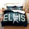 3D Elvis Presley Bettwäsche-Set Einzelbett Doppelbett Queen King Bettwäsche mit Kissenbezug Weich Bequem