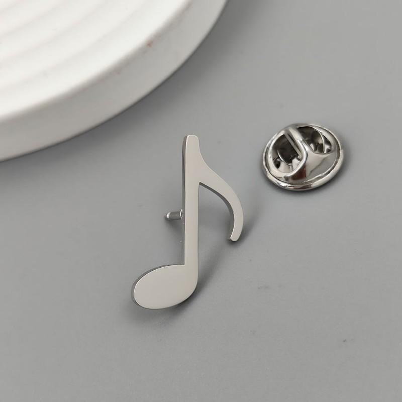 

Personalized Notes Brooches Cufflinks Trendy Internet Celebrities Fashionable Jumping Symbols Asymmetrical Accessories 14k