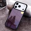 Anime Moon Cat Phone Case For iPhone 17 16 15 14 13 12 11 Pro Max Plus 17Air Soft Silicone Cover