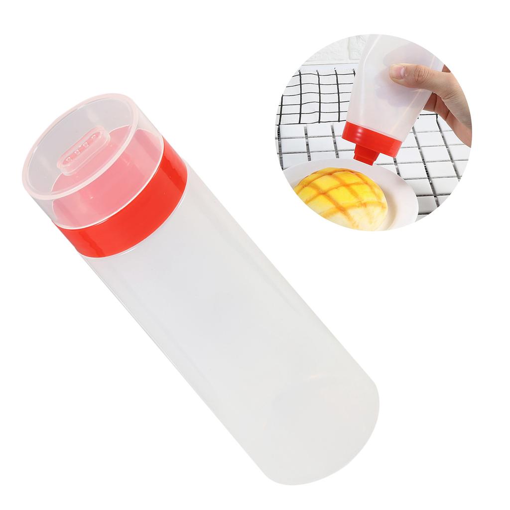 4‑Hole Squeeze Type Sauce Bottle Safe Resin For Ketchup Jam Mayonnaise Olive Oil YellowCelsiusRed