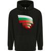 Curled Bulgaria Flag Bulgarian Day Football Childrens Kids Hoodie