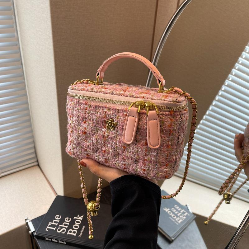 Rhombus Chain Handbag Bag Women's Autumn and Winter New Trendy Shoulder Messenger Bag Niche Versatile Small Square Bag