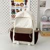 Schoolbag Korean Ins Simple and Versatile Commuter Backpack, Junior High School Girls and College Students Backpacking Travel Lightweight New 