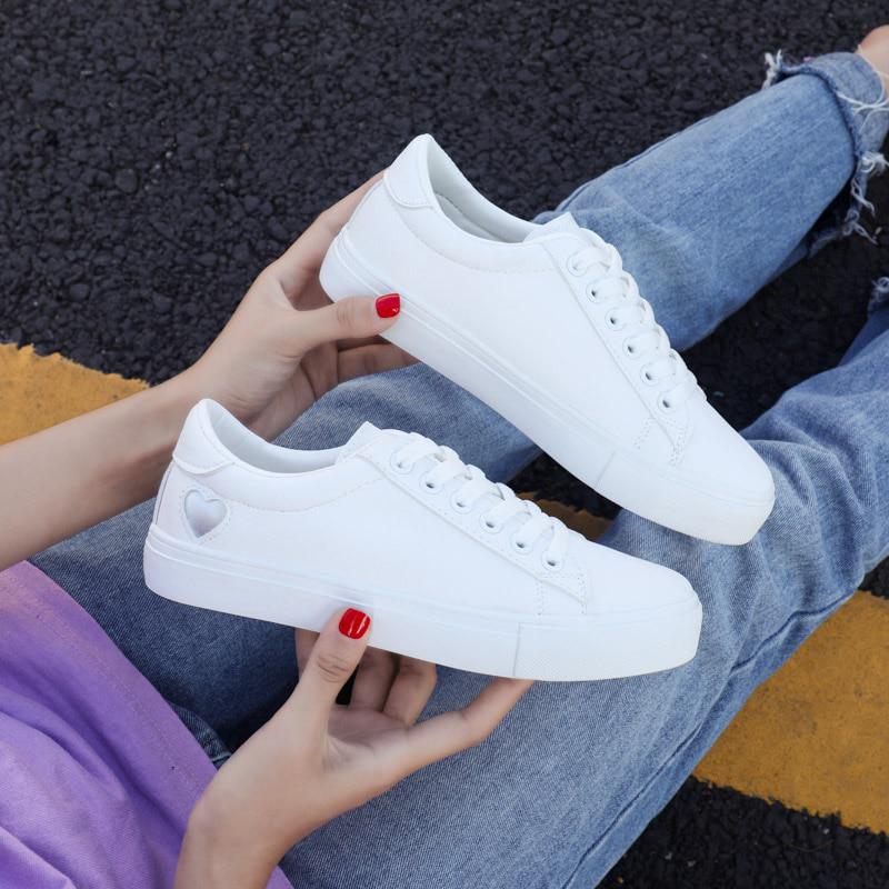 Zapatos de lona para mujer Casual Flats Corazón Con cordones Moda Damas  Primavera/Otoño Zapatos diseñador Zapatillas Blancas EUR Talla 36-42  comprar a buen precio — entrega gratuita, reseñas reales con fotos — Joom