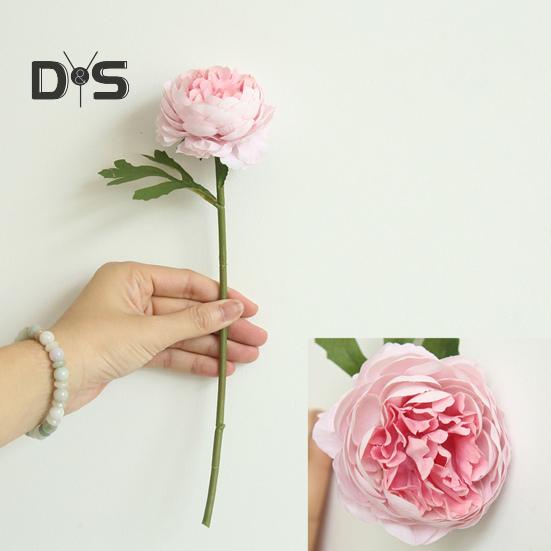 Clear Texture False Tea Rose No Watering Realistic Bridal Bouquet Faux Rose Flower