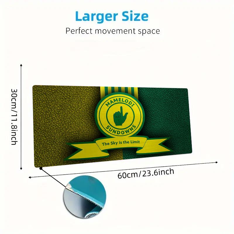 Mamelodi Sundowns Print  Cushion Non-slip Laptop Tablet Big Mousepad XXL Mat Mini PC Playmat With Lock Edge