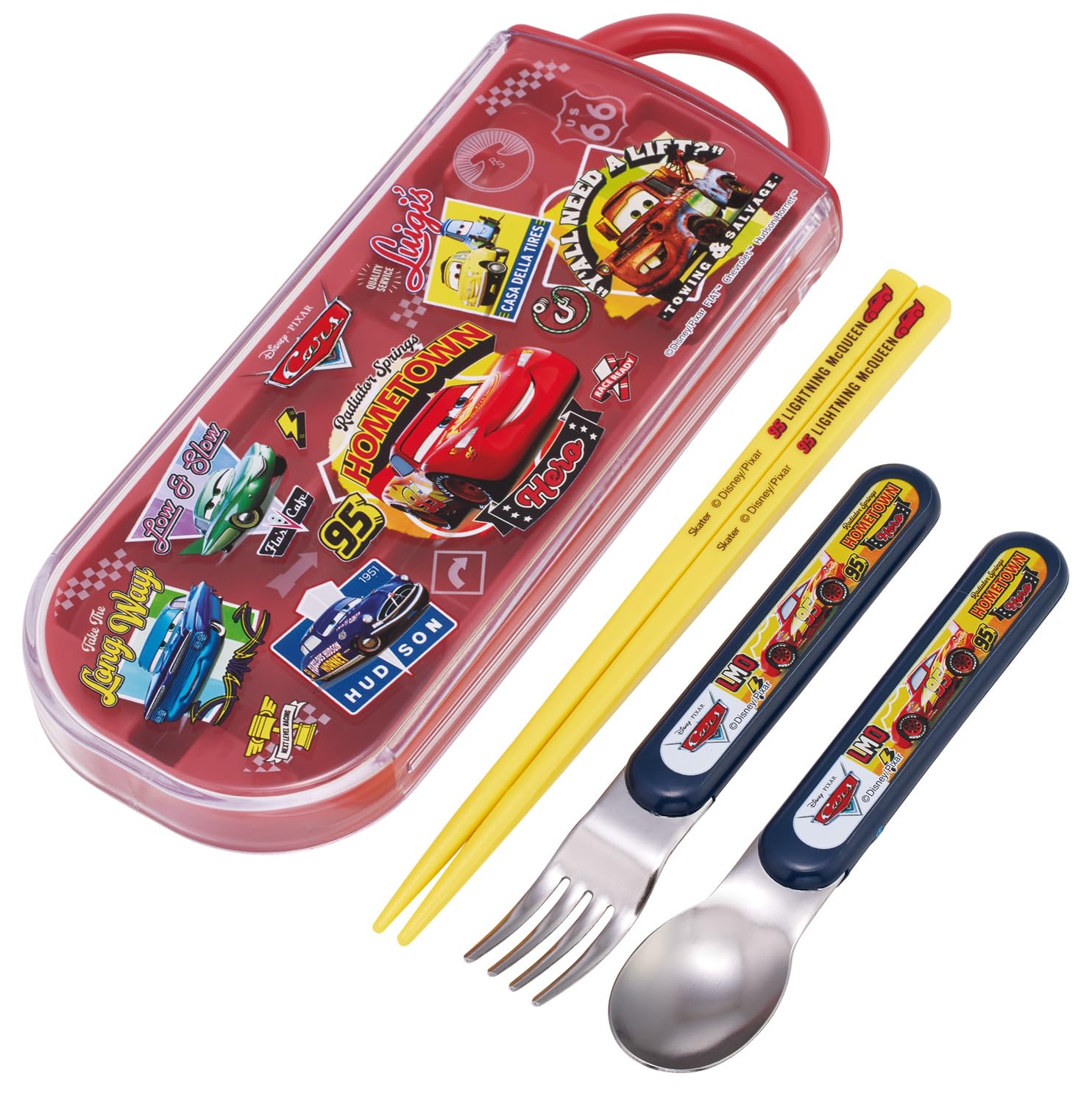 

Skater Bento Chopsticks Trio Set Disney Cars 26 Boys Children s (Chopsticks, Spoon, Fork) 16.5cm TACC2-A