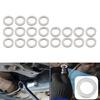 20Pcs Car Engine Bottom Oil Drain Plug Seal Washers Replacement Aluminum 14MM Seal Gaskets Auto Accessories