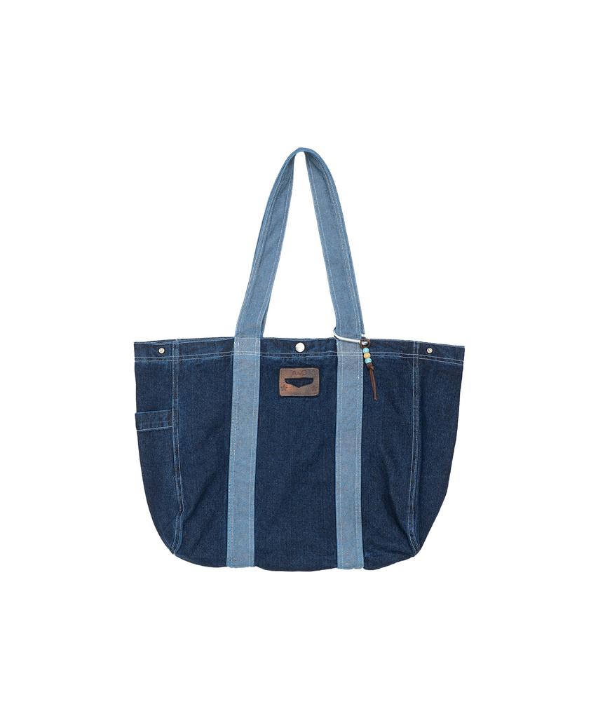 Allbutone Denim Tote Bag Blue