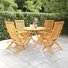 Day and Night - Day and Night Garden Dining Set 5 Pieces Solid Teak Wood