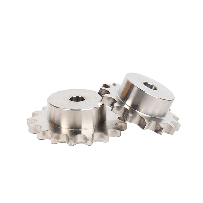 1Pcs 304 Stainless Steel Industrial Sprocket Wheel 06B/08B/50B/60B Convex Bench Sprocket Teeth Count 10T to 25T Chain Gear