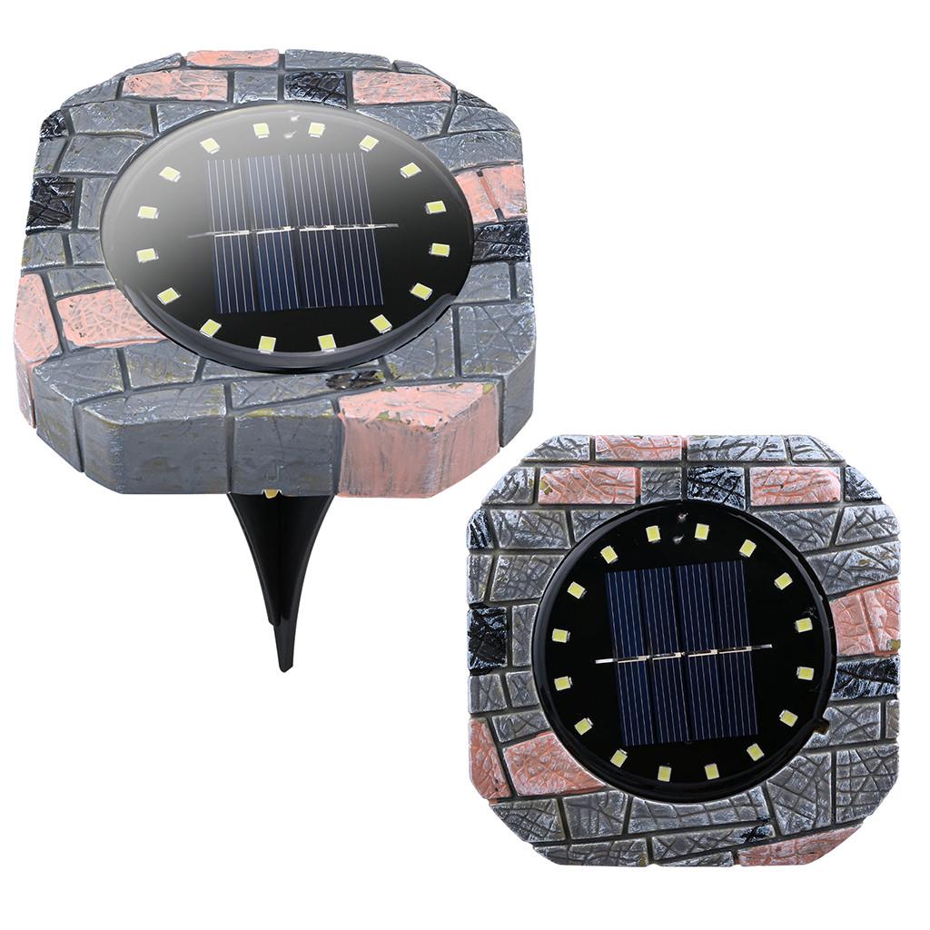 1PC LEDSolarLightsUndergroundBuriedGardenRoadwayOutdoorWallLamp,16