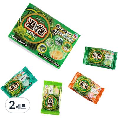 Bath Roman Onpo Šumivá soľ do kúpeľa Les 4 druhy x 5 ks sada, 900 g, 2 sady